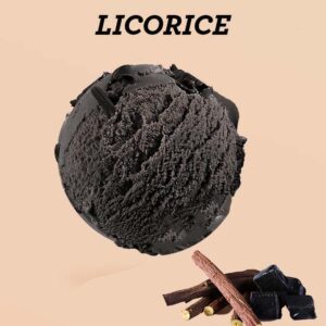 Licorice ice-cream