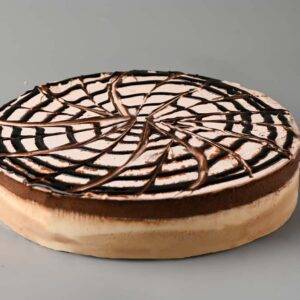 Vanilla mocha caramel  ice-cream cake